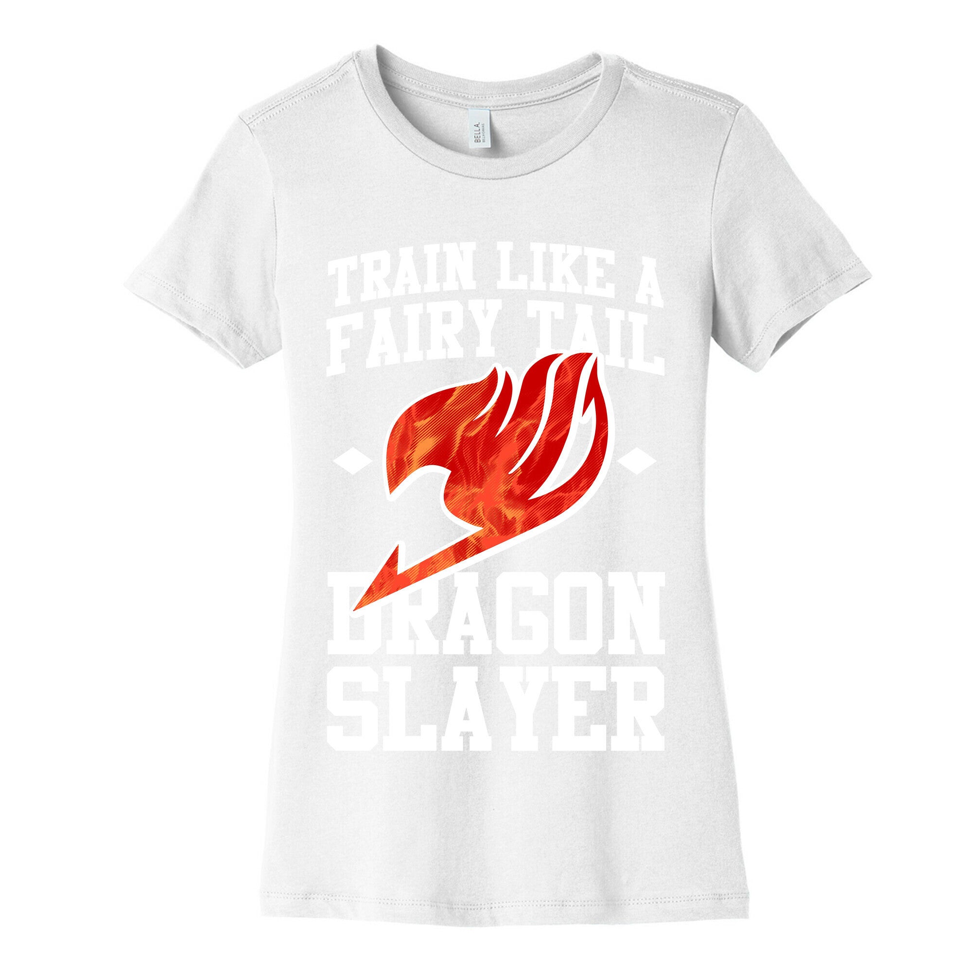 Train Like a Fairy Tail Dragon Slayer (Natsu) Women's Cotton Tee